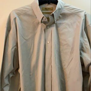 RoundTree & Yorke GOLD LABEL Non Iron Performance L/S Shirt sz XL 17 1/2/35